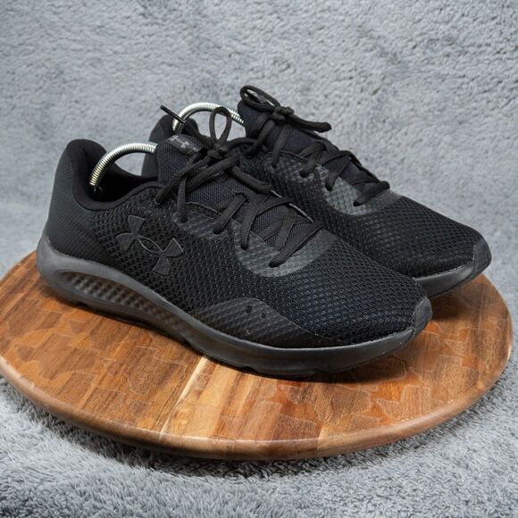 Under Armour Charged Pursuit 3 Black Train Running Shoes Mens Size 11.5 4E Wide